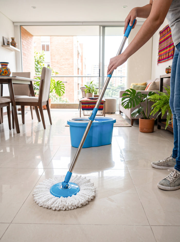 Trapero Giratorio 360° con Balde Centrifugador