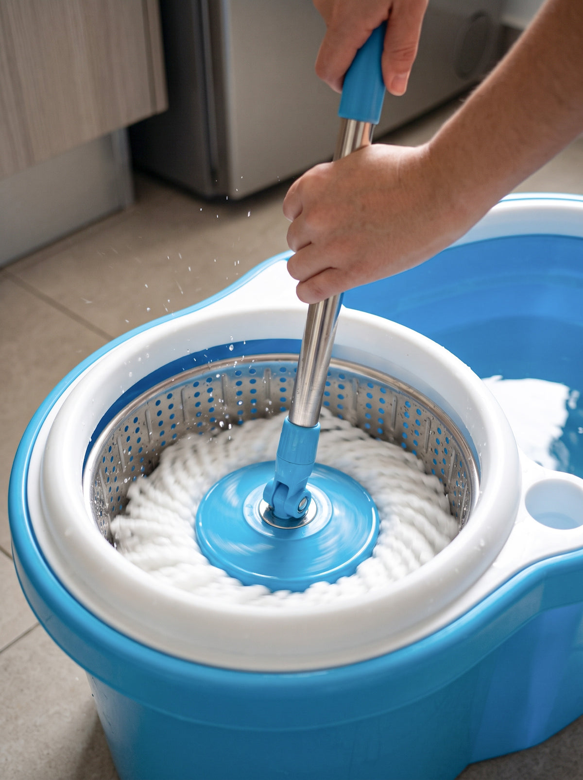Trapero Giratorio 360° con Balde Centrifugador